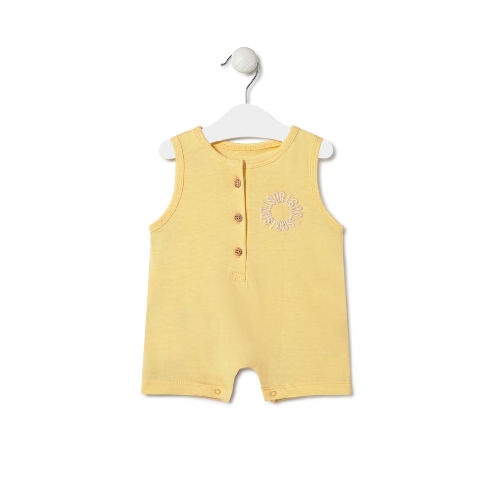 Pelele corto de beb&eacute; Classic amarillo