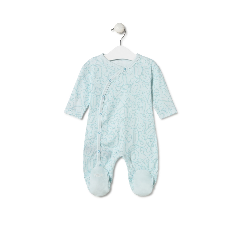 Baby playsuit in Mix blue