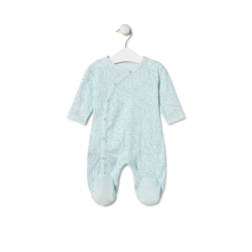 Baby playsuit in Mix blue