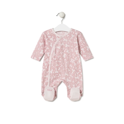 Baby playsuit in KaosP pink