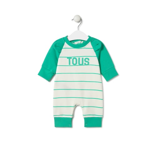 Baby playsuit in Vibrant green