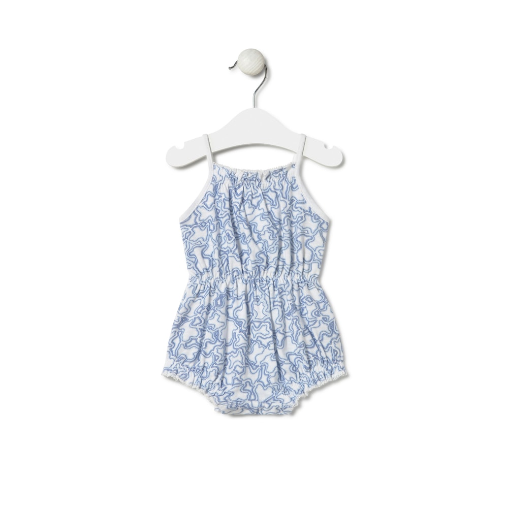 Baby girls jumpsuit in Kaos blue