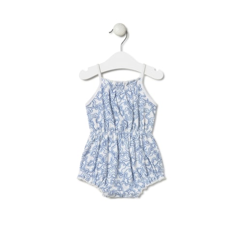 Mono de bebé niña Kaos azul