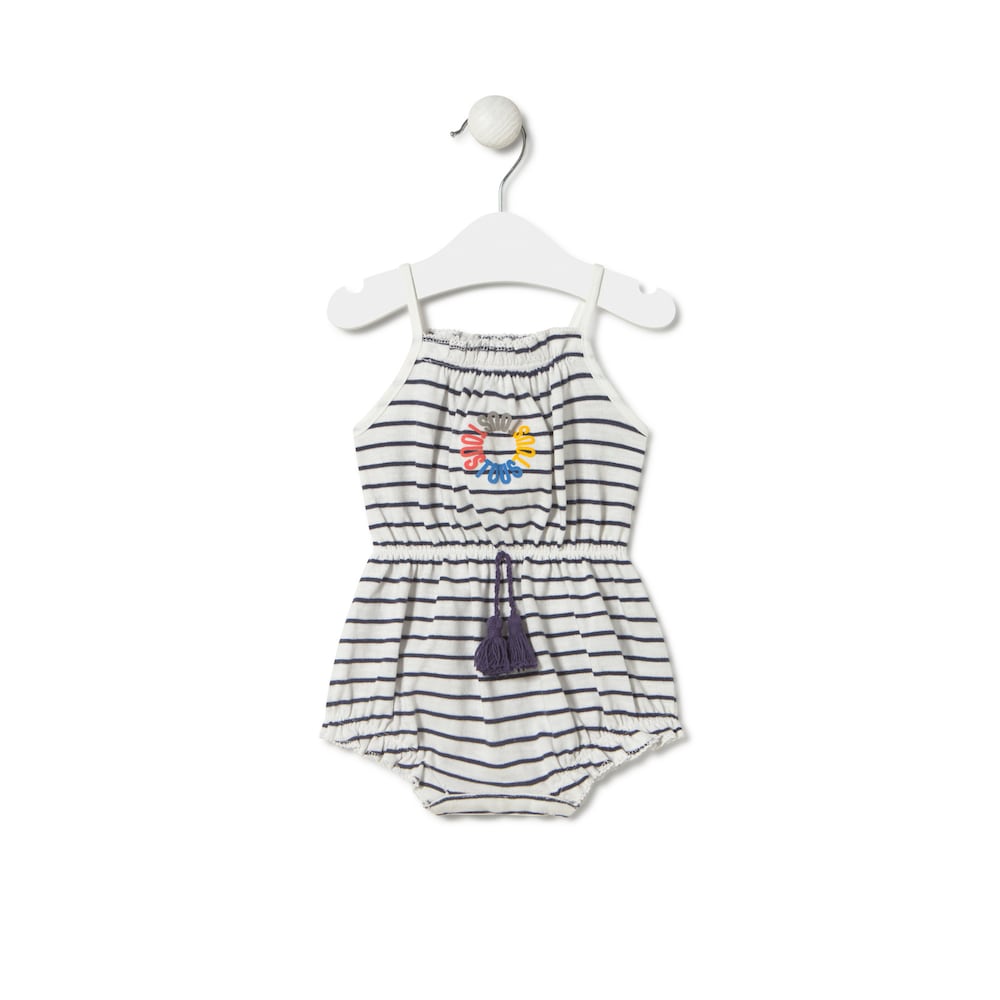 Baby girls jumpsuit in Navi navy blue