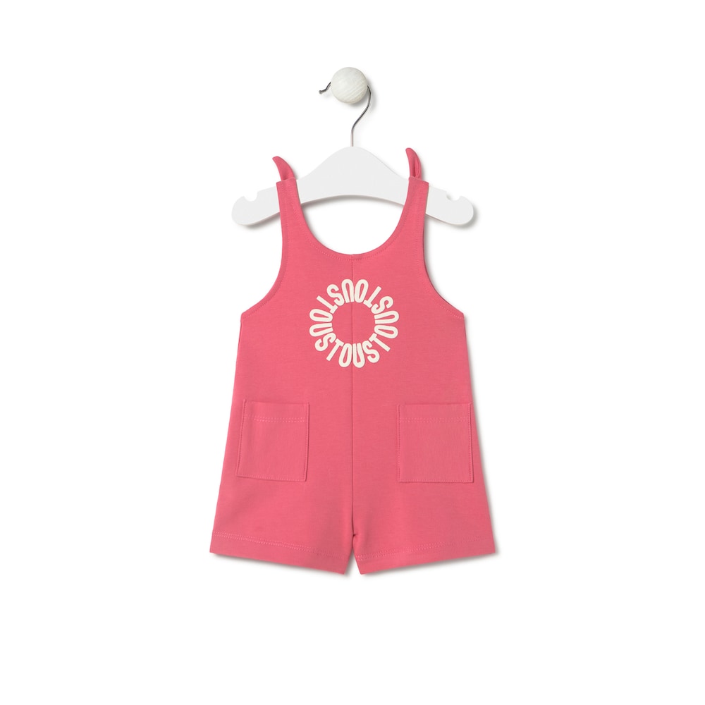 Baby girls romper in Circle pink
