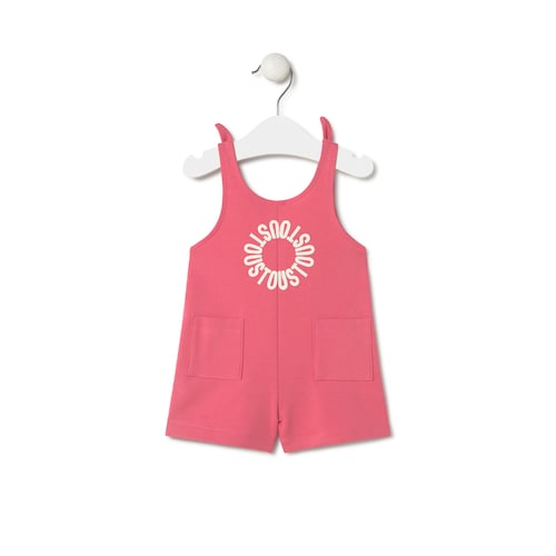 Baby girls romper in Circle pink