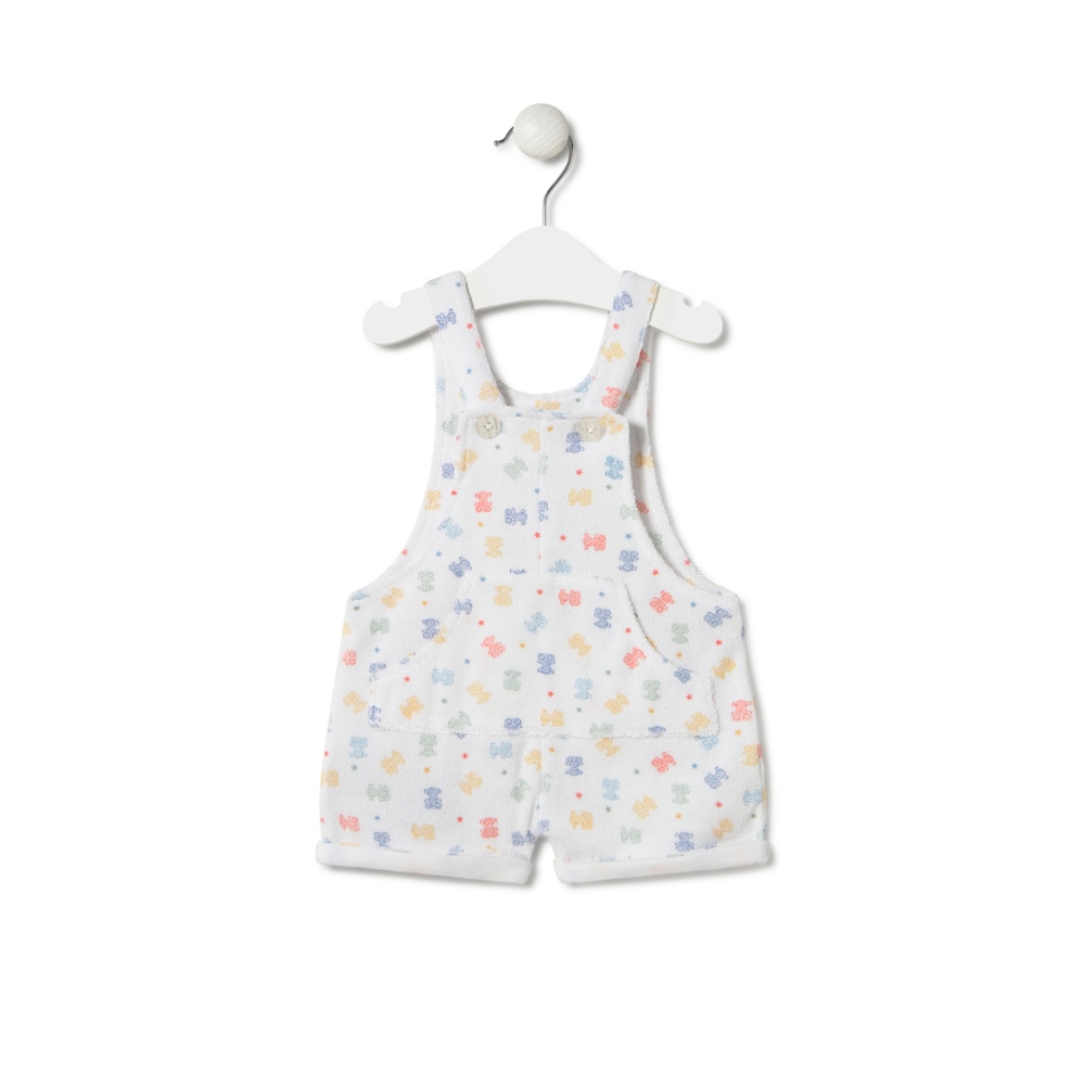 Baby romper with shoulder straps in Star unique
