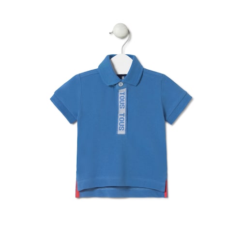 Polo de piqué Casual azul