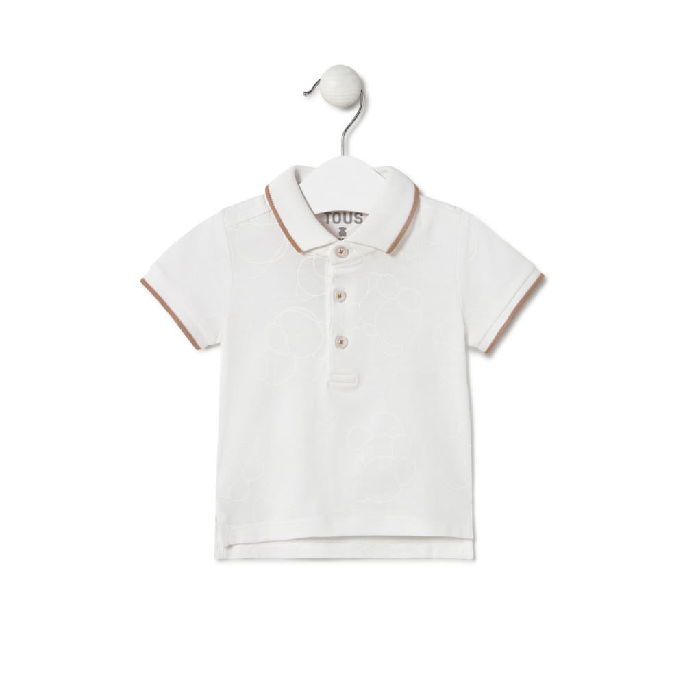 Polo Bold Bear Casual blanco