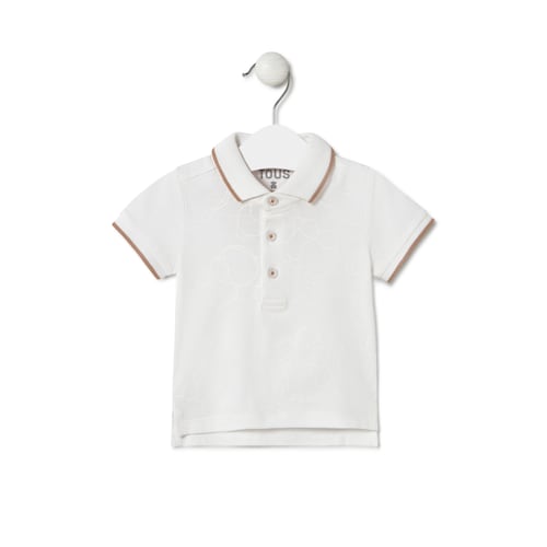 Polo Bold Bear Casual blanco