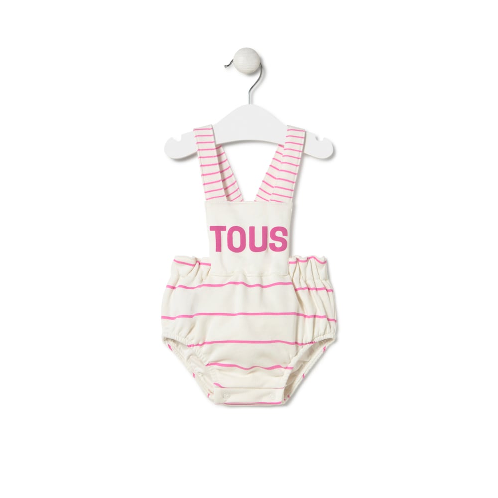 Baby romper in Vibrant pink
