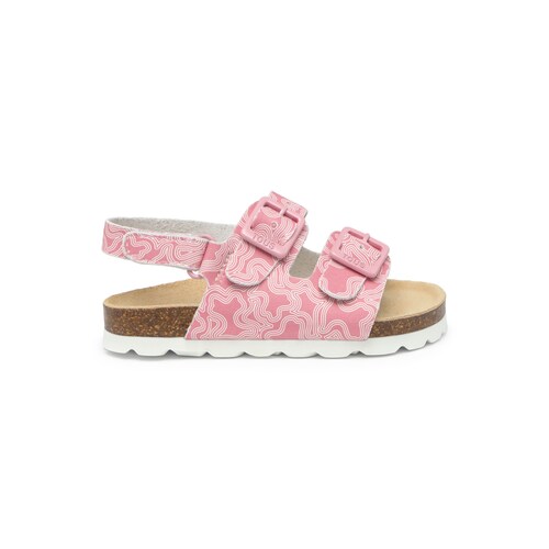 Baby sandals in Run pink