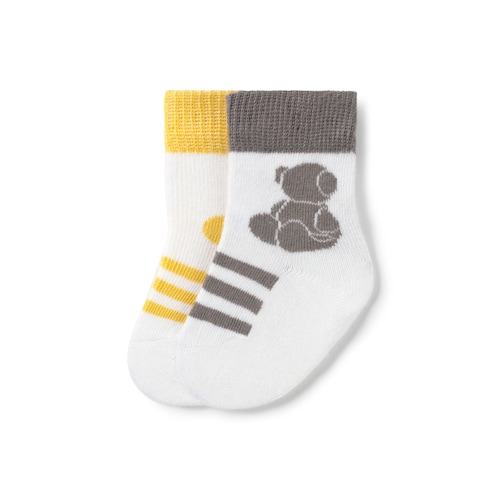 Pack of 2 pairs of baby socks in SSocks yellow