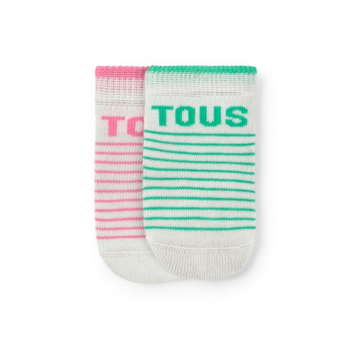 Pack de 2 pares de calcetines de bebé SSocks rosa