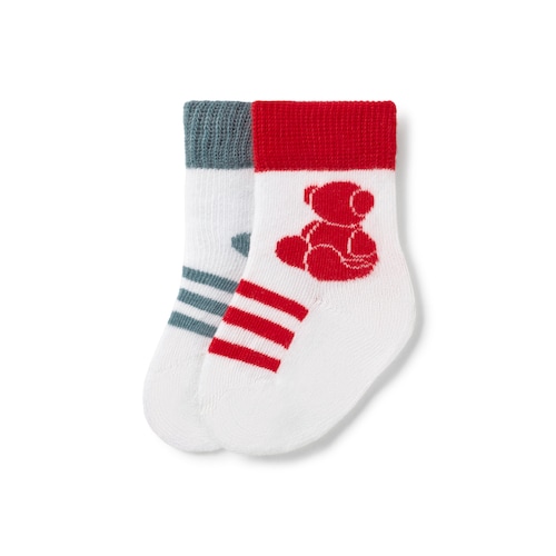 Lot de 2 parells de mitjons per a nadó SSocks verd