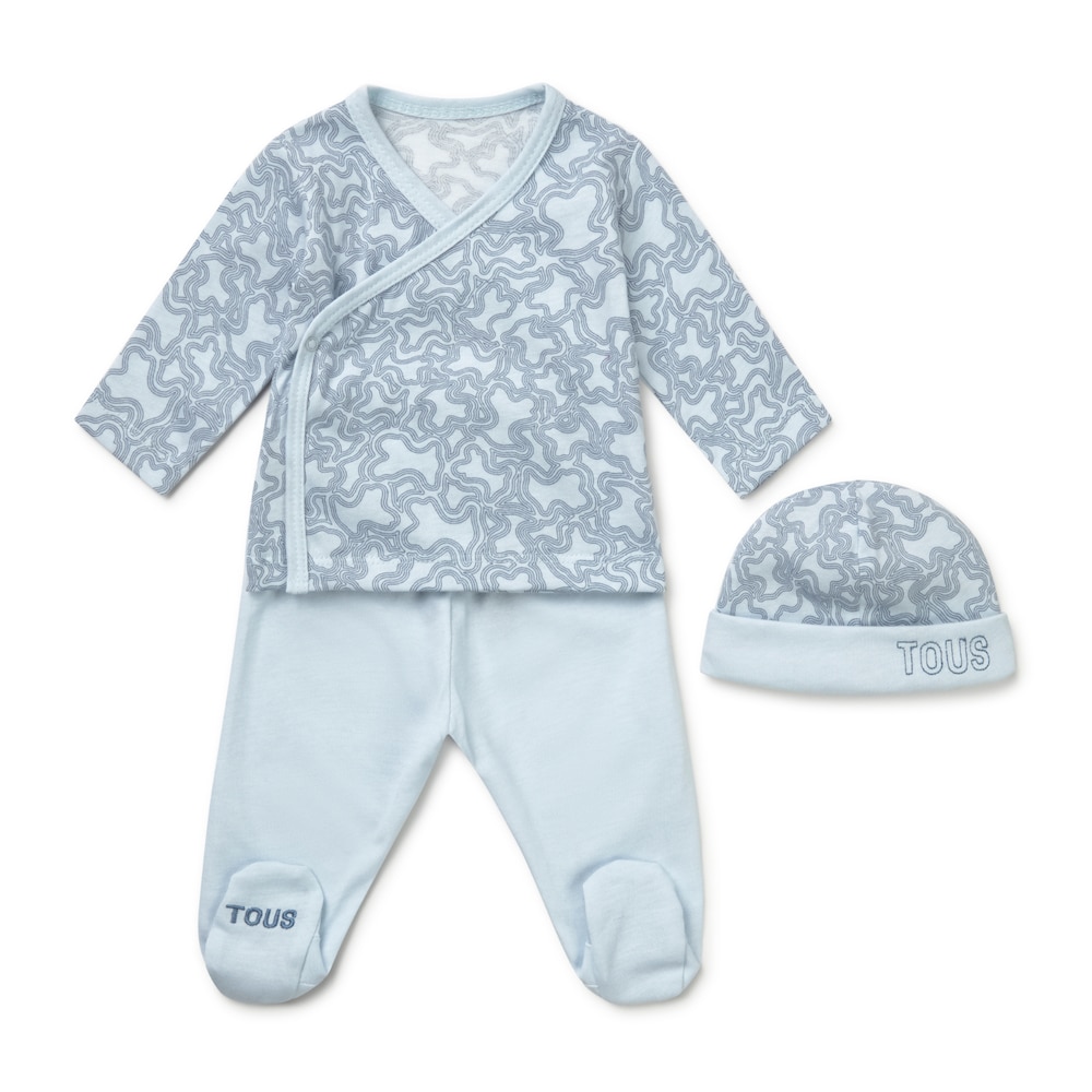Conjunto de beb&eacute; de reci&eacute;n nacido KaosP celeste