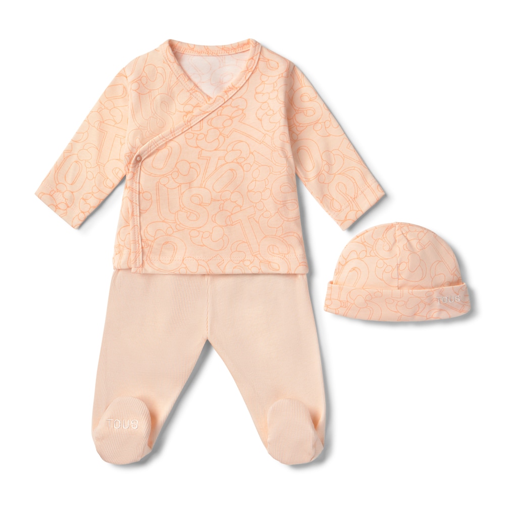 Conjunto de beb&eacute; de rec&eacute;m-nascido Mix cor-de-laranja