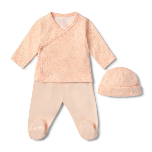 Conjunto de beb&eacute; de rec&eacute;m-nascido Mix cor-de-laranja