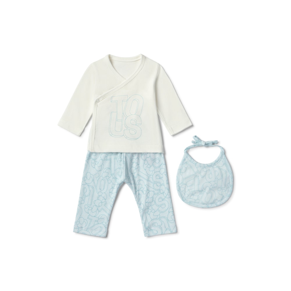 Newborn baby outfit in Mix blue