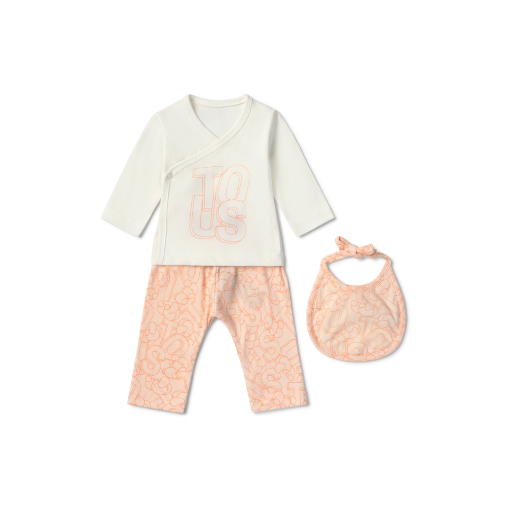 Newborn baby outfit in Mix orange