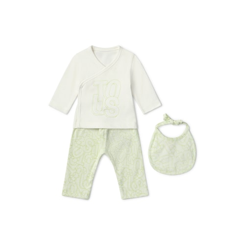 Newborn baby outfit in Mix green