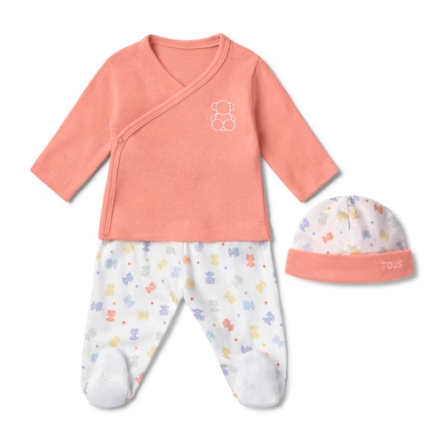 Conjunto de bebé recém-nascido Star cor-de-rosa