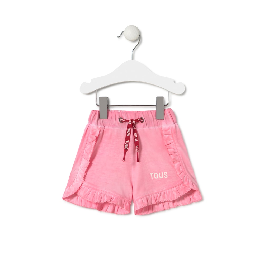 Girl's dyed shorts in Casual pink