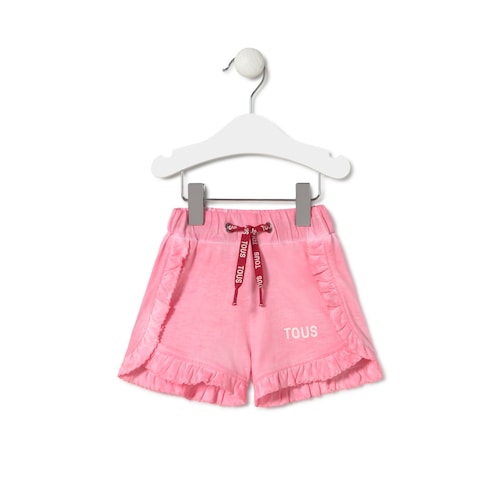 Girl's dyed shorts in Casual pink