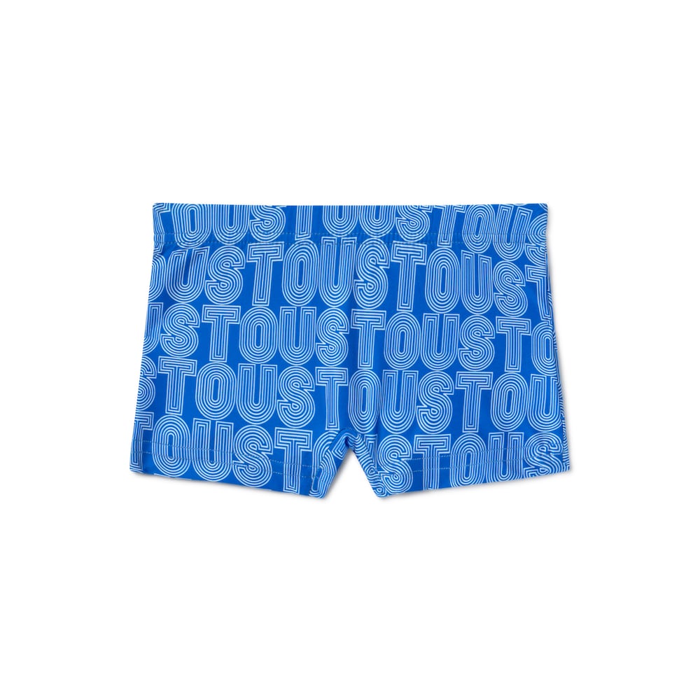Fato de banho boxer de menino Line azul