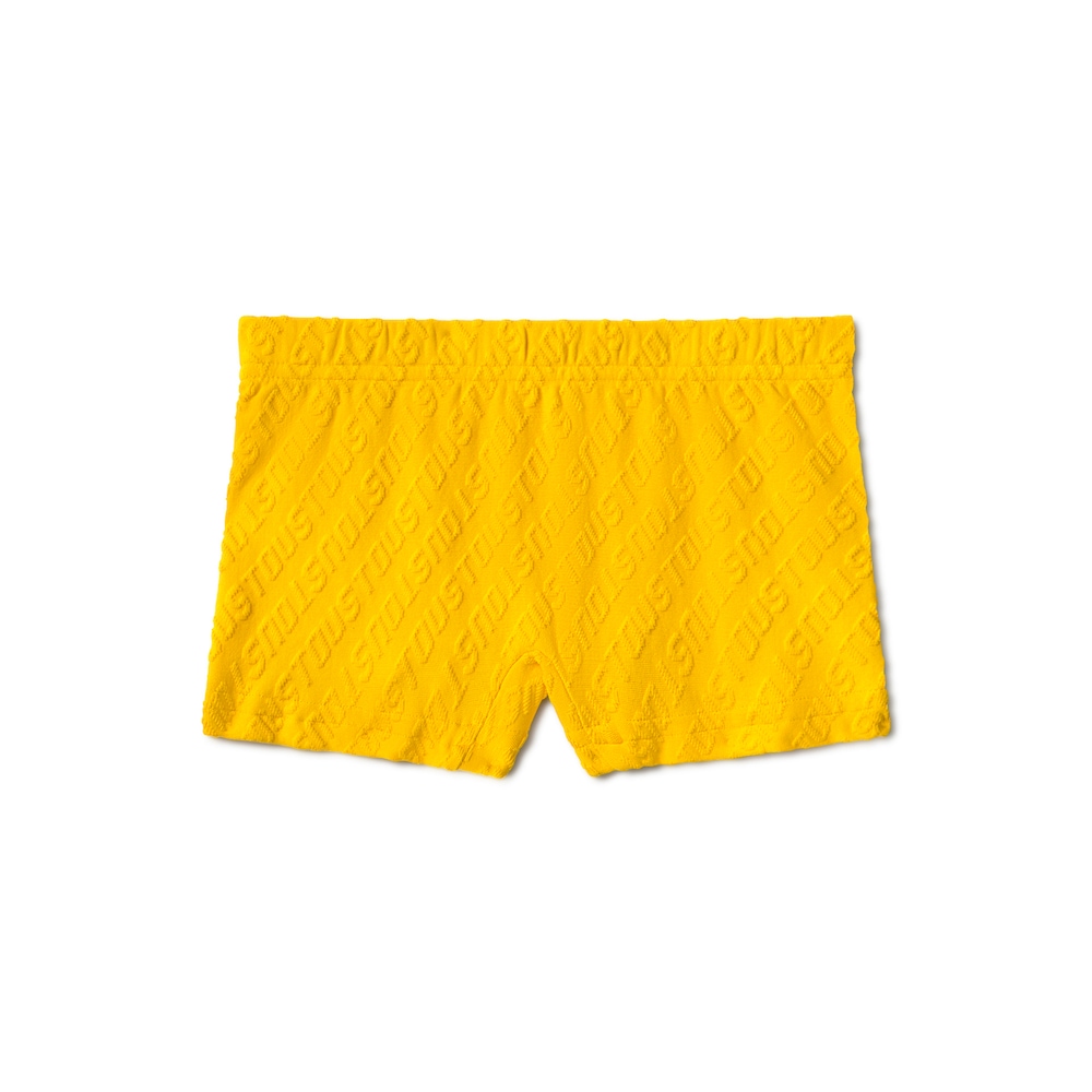 Boys swimming trunks in Logo yellow