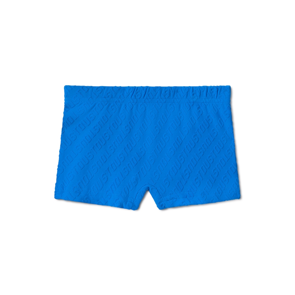 Boys swimming trunks in Logo blue
