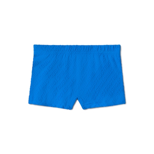 Fato de banho boxer de menino Logótipo azul