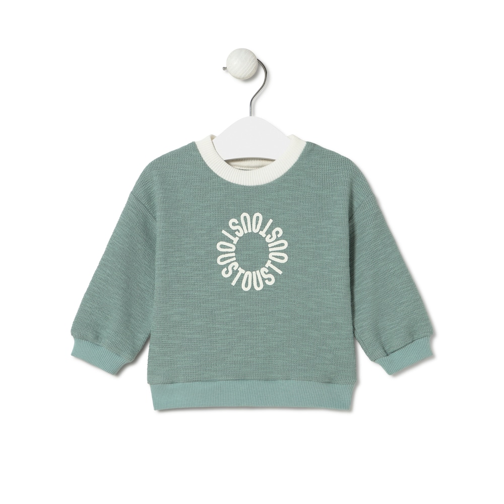Sweatshirt in Circle green