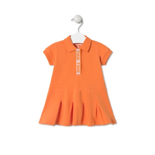 Vestido cuello polo Casual naranja image number 0