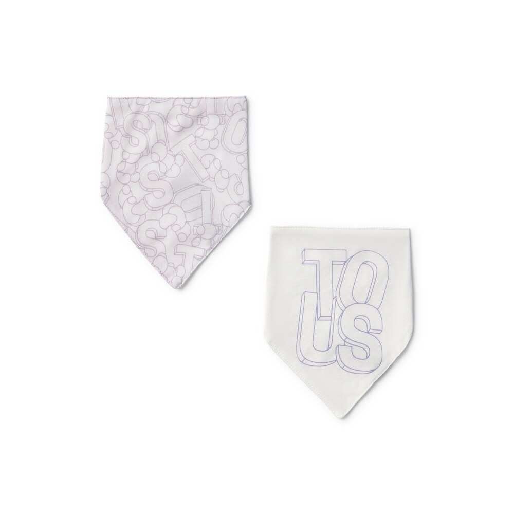 Set of baby bandanas in Mix lilac