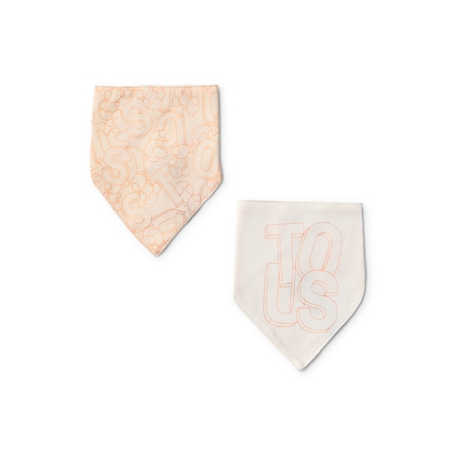 Set of baby bandanas in Mix orange