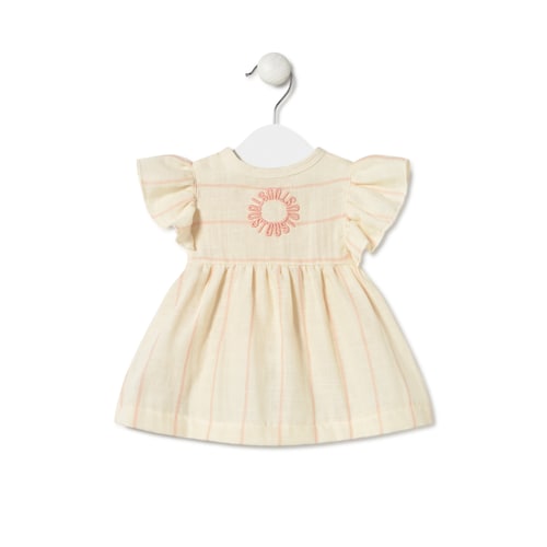 Vestido a rayas de niña Classic rosa