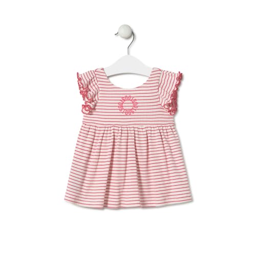 Vestido de menina Circle cor-de-rosa