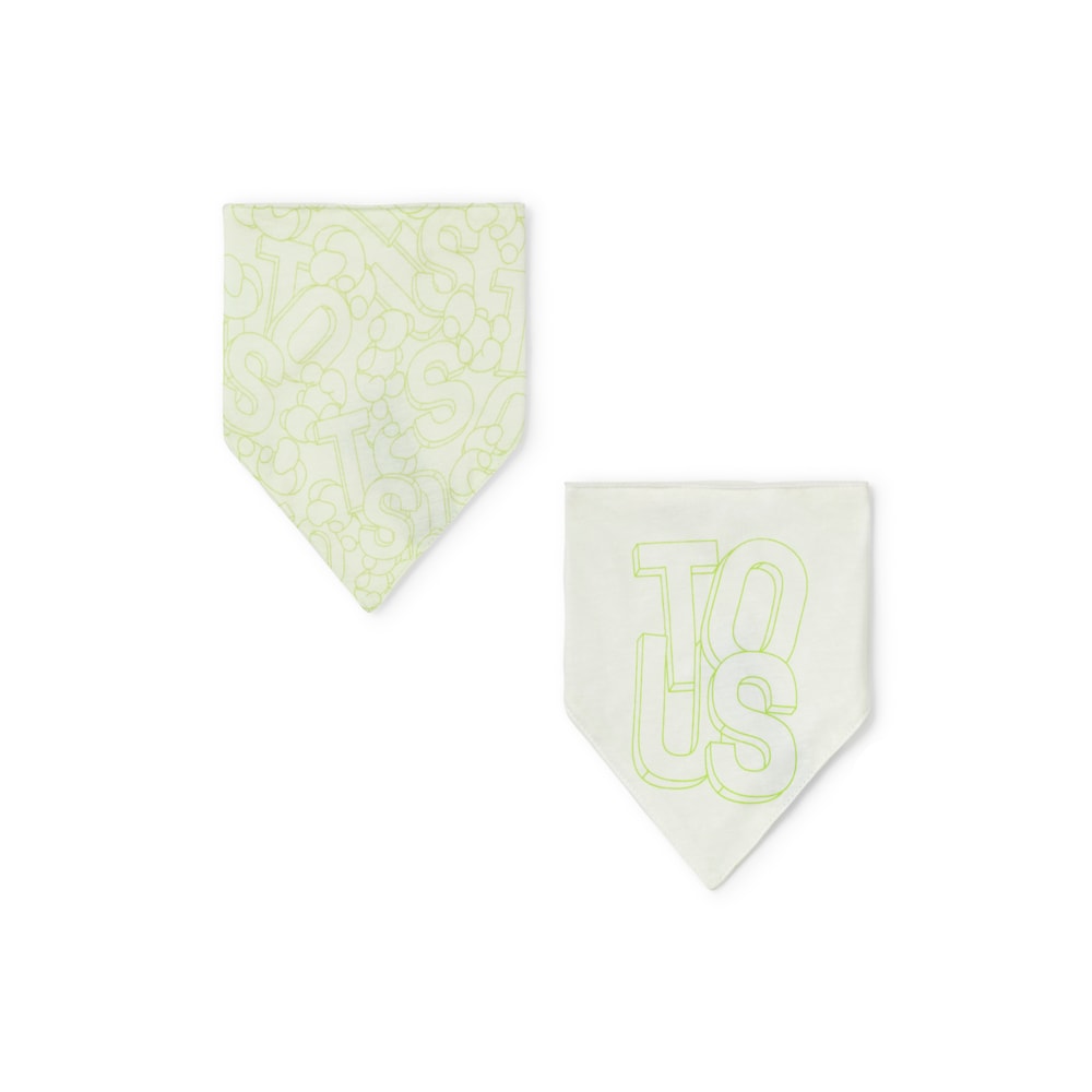 Set of baby bandanas in Mix green