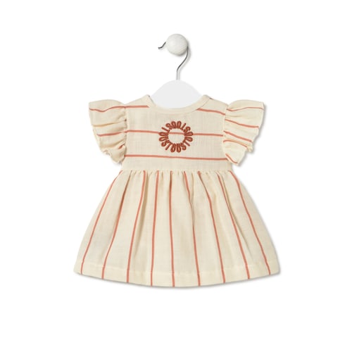 Vestido a rayas de ni&ntilde;a Classic teja image number 0