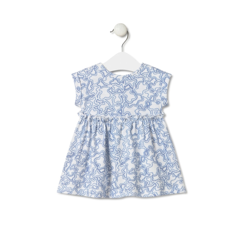 Vestido de menina Kaos azul