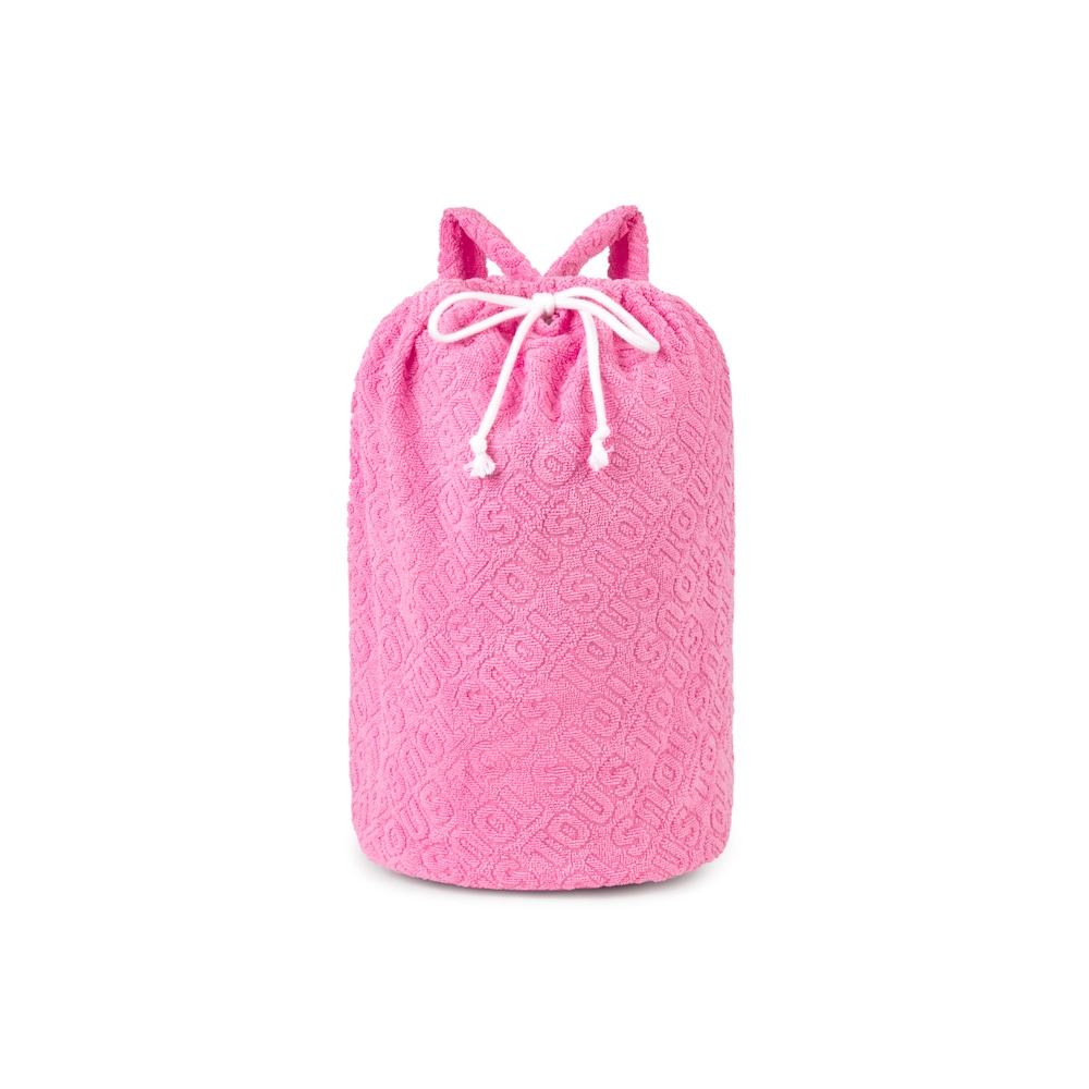 Beach bag in Logo pink