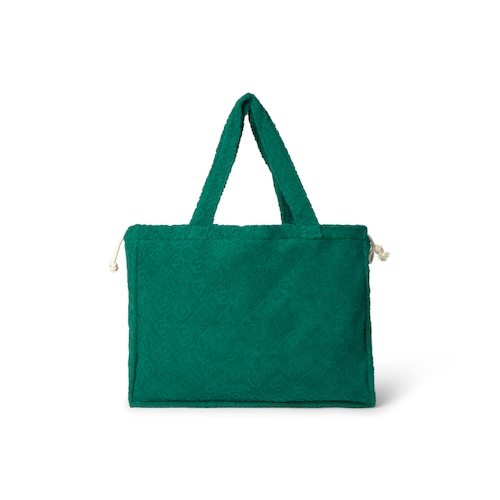 Terry cloth bag in Logo green