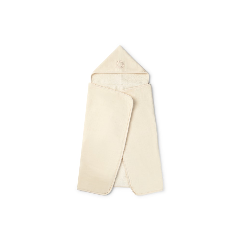 Baby bath cape in Classic ecru