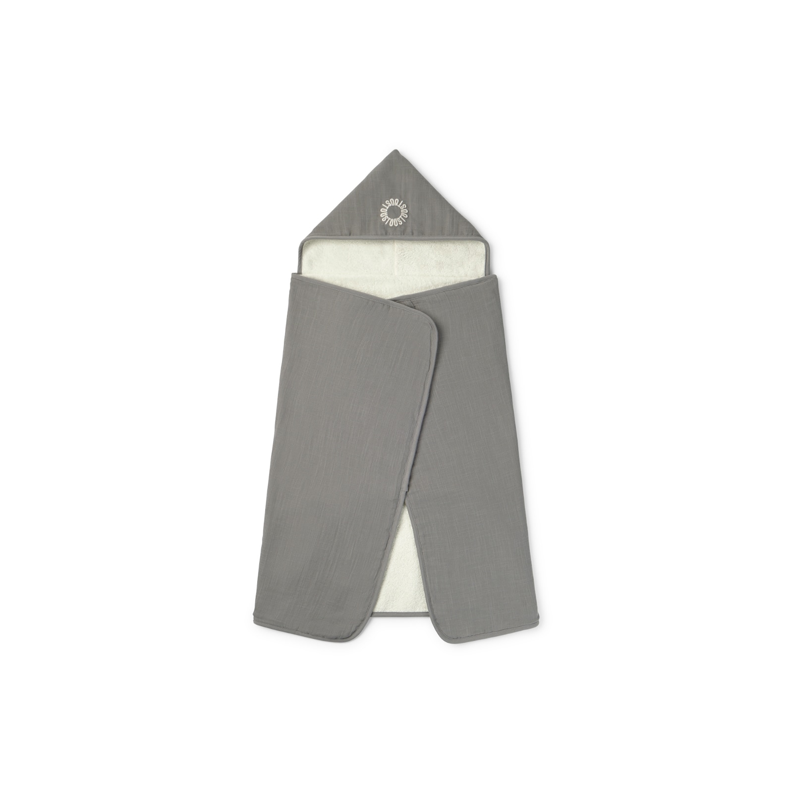 Baby bath cape in Classic grey