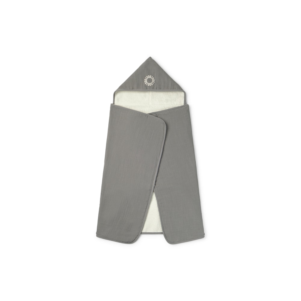 Baby bath cape in Classic grey