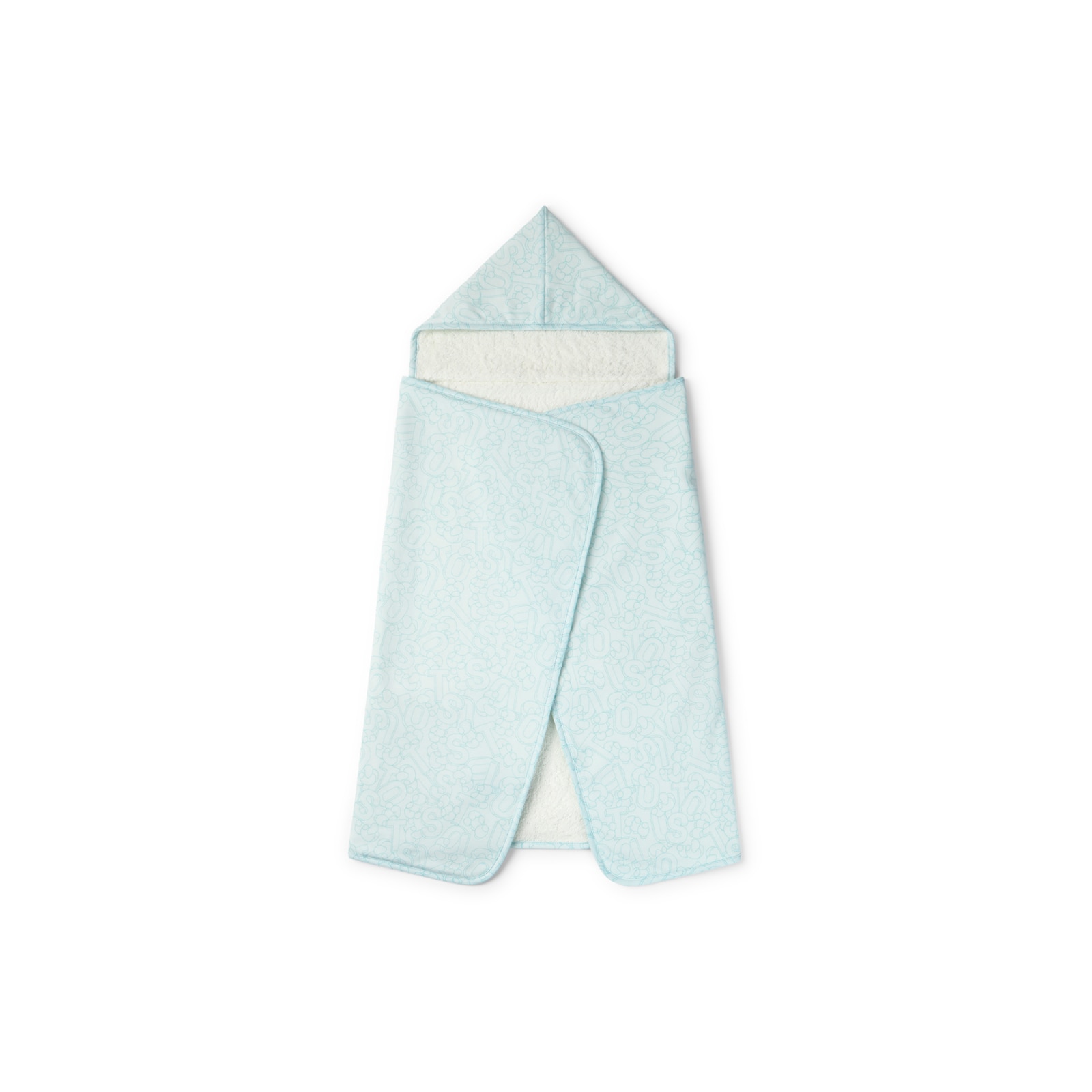 Baby bath cape in Mix blue