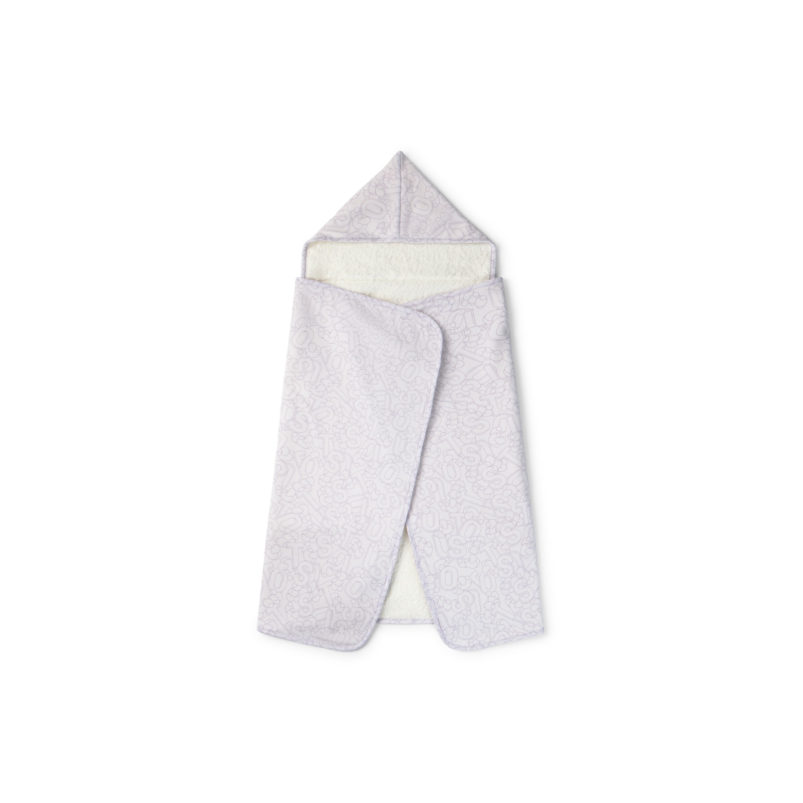 Baby bath cape in Mix lilac