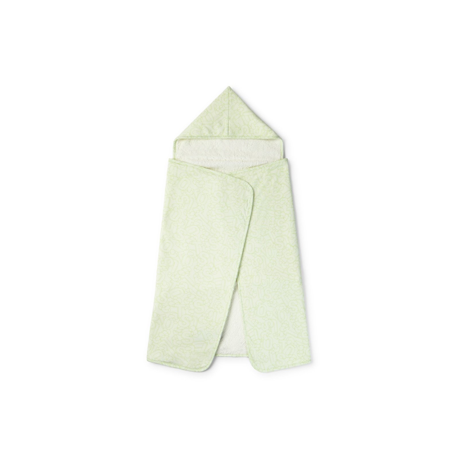 Baby bath cape in Mix green