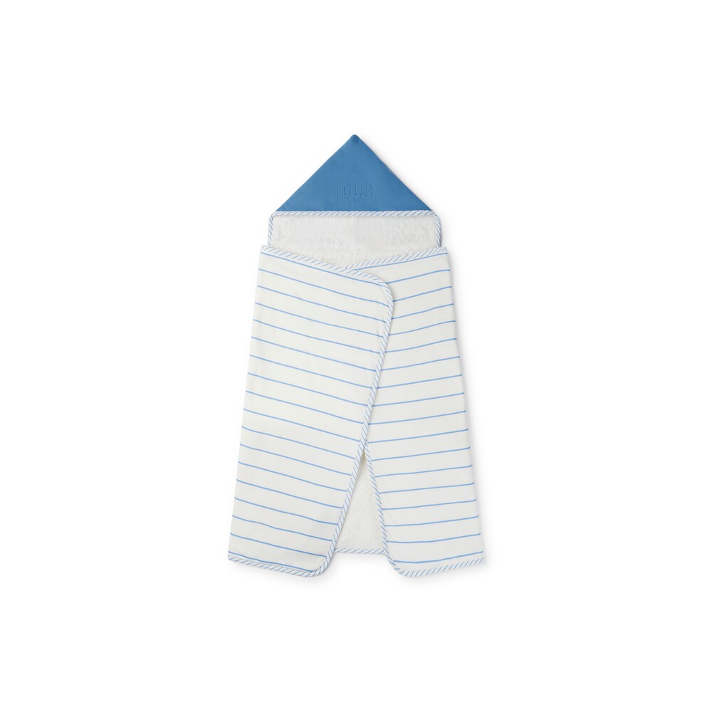 Baby bath cape in Vibrant blue